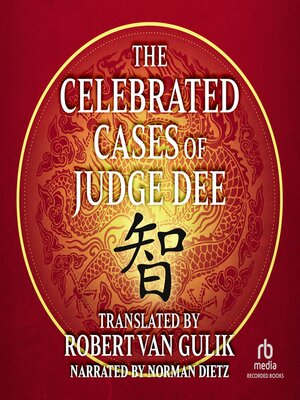 cover image of The Celebrated Cases of Judge Dee